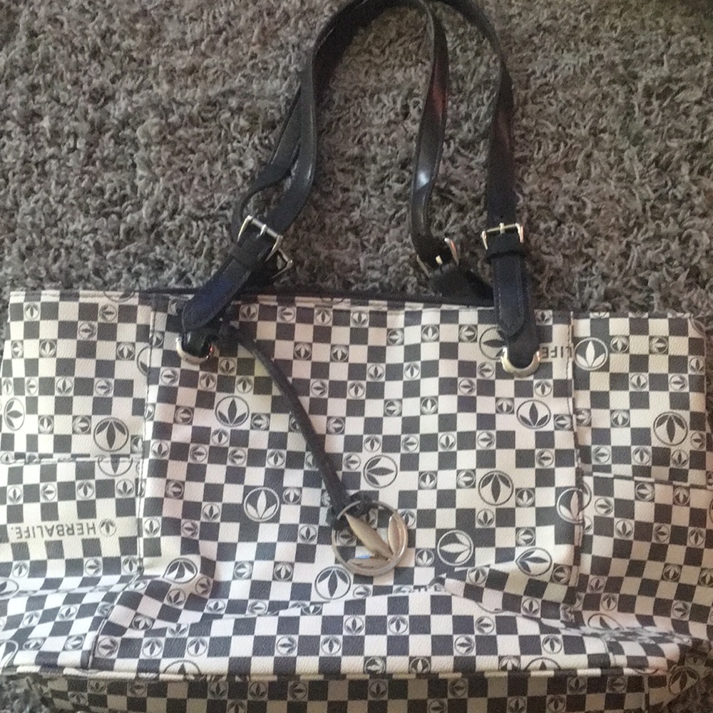 Awesome leather herbal life tote